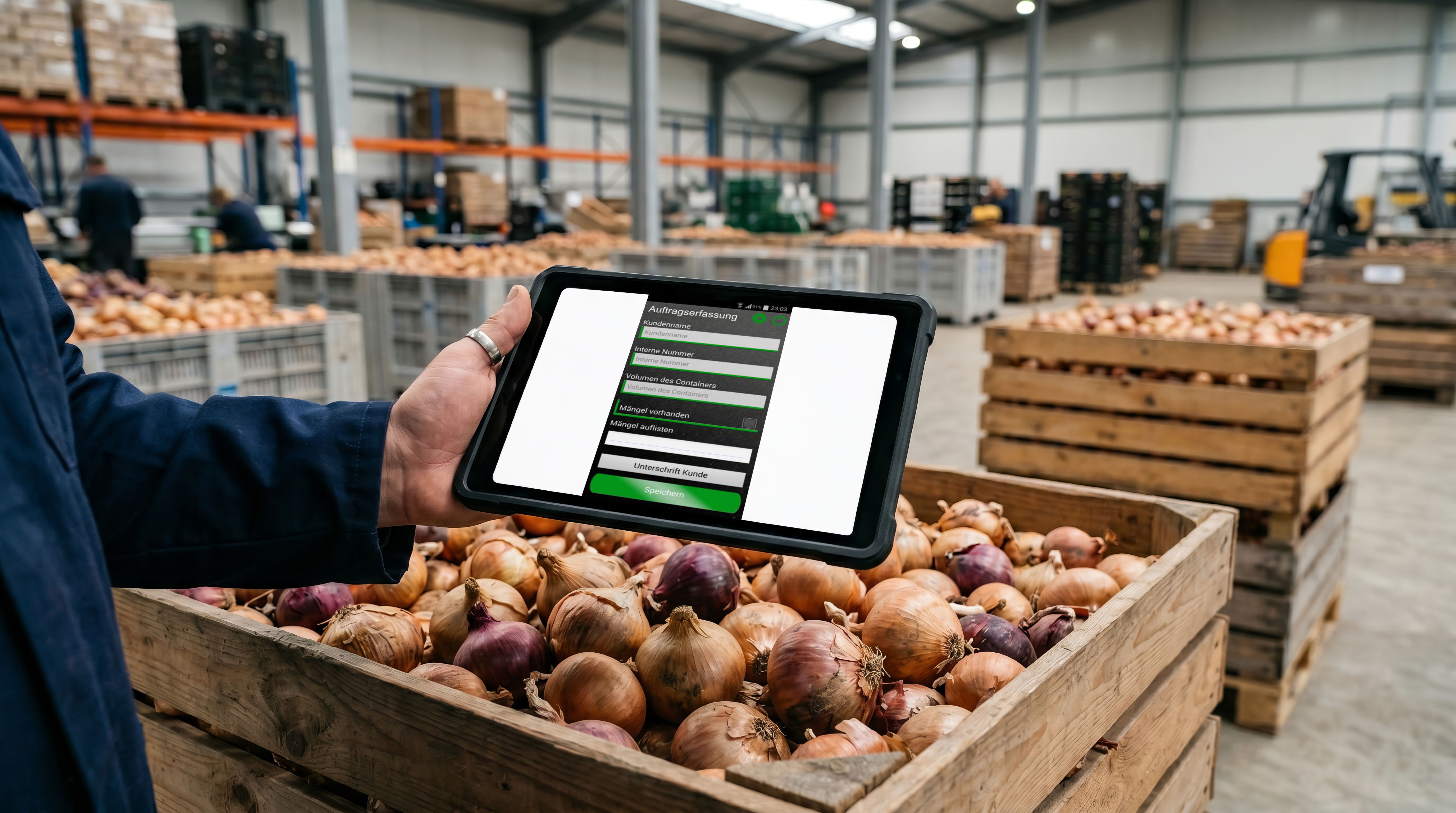 digitale Auftragserfassung in der Landwirtschaft