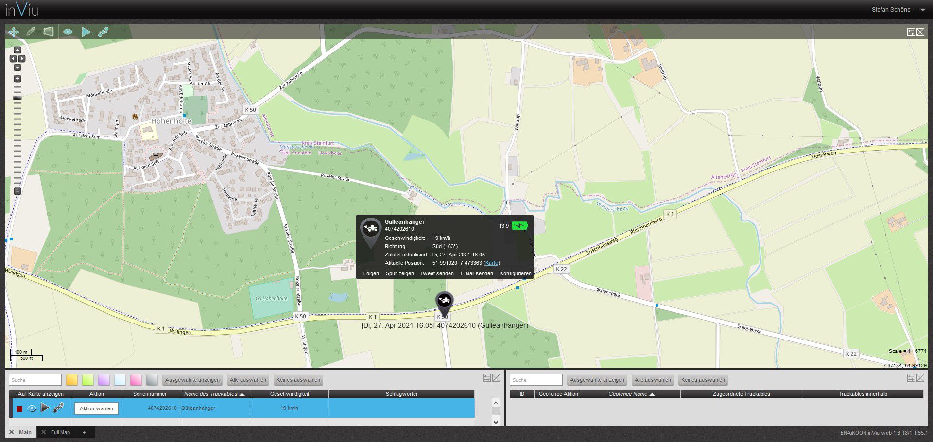 GPS Ortung für Landmaschine Traktor und Ackergeräte