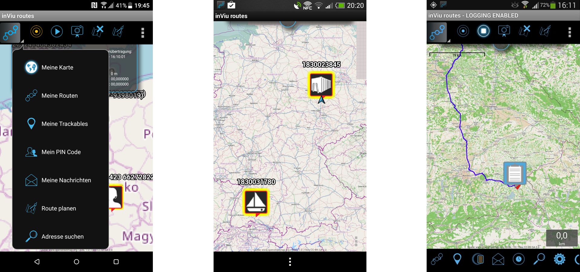 GPS Tracking App für Landmaschinen